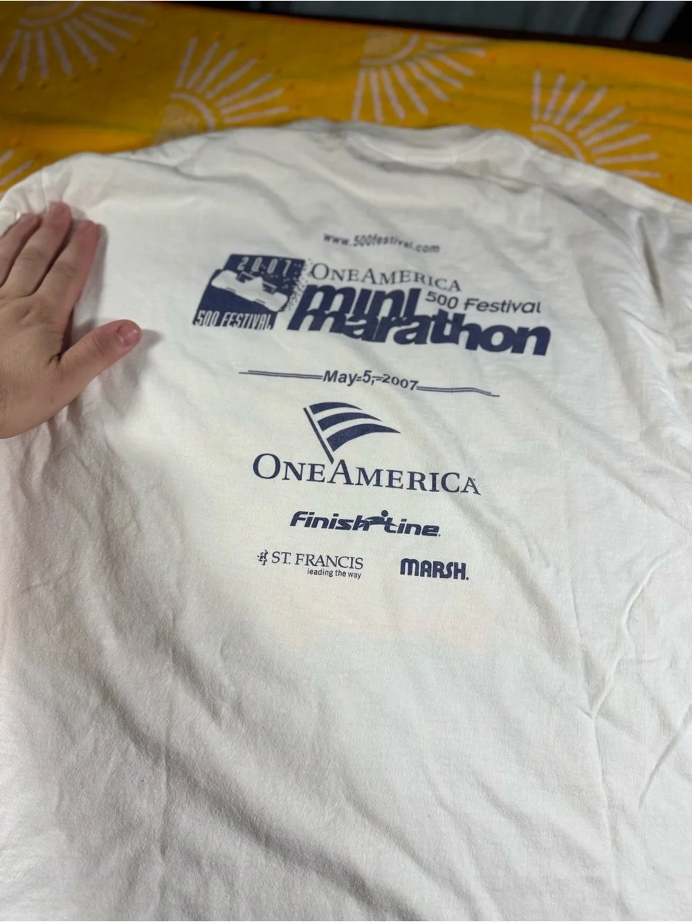 VTG 90s Y2K Bank of America Team Graphic T-Shirt  white XL